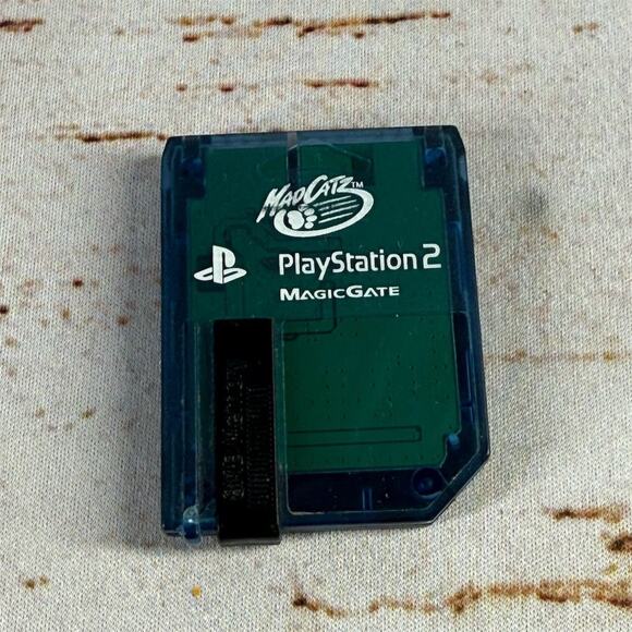 Mad Catz 8MB Memory Card for PlayStation 2 PS2 - Clear Blue - Picture 1 of 2